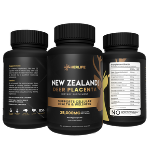 1 BOTTLE  HERLIFE NEW ZEALAND PLUS DEER PLACENTA (GOOD FOR 3O DAYS)