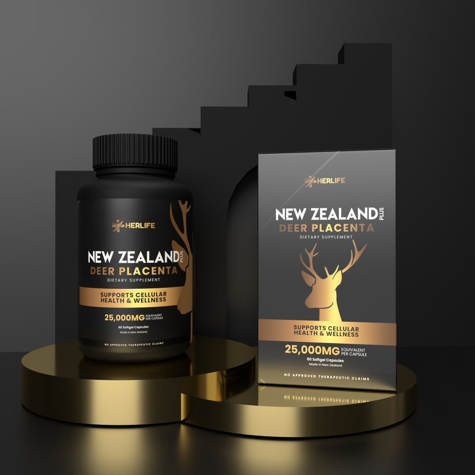 1 BOTTLE  HERLIFE NEW ZEALAND PLUS DEER PLACENTA (GOOD FOR 3O DAYS)